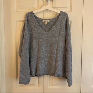 Cozy Blue V-Neck Sweater